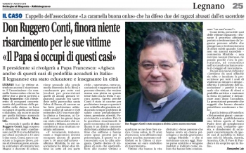Roberto Mirabile Settegiorni il 31 agosto 2018 risarcimento vittime di don Ruggero Conti